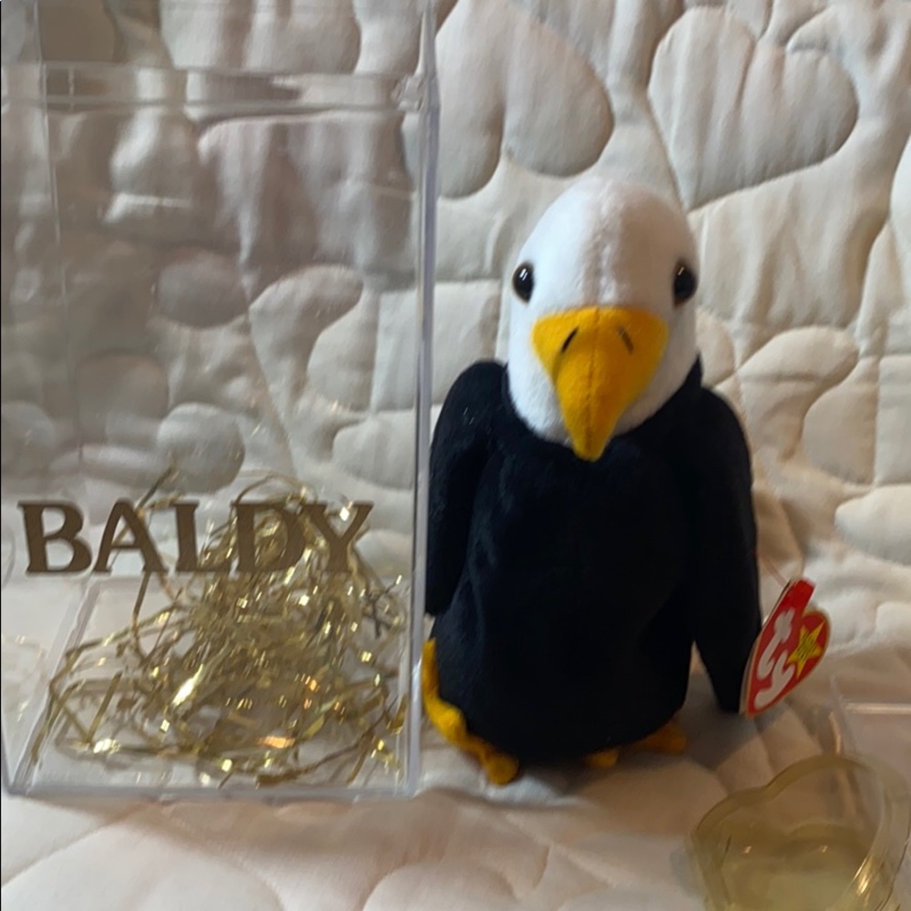 TY BEANIE BABIE BALDY. VINTAGE. 1996.